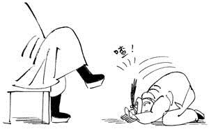下跪的皇帝