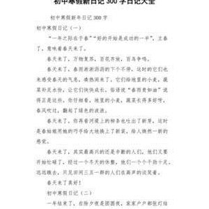 寒假日记