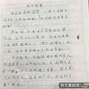 写一仵与同学的事迹作文400字
