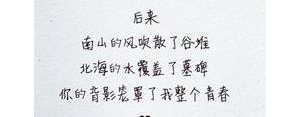 后来南山的风吹散了谷堆相似句子,类似张桂梅校训的语录？