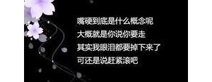 嘴硬短句,嘴硬的句子经典语录？