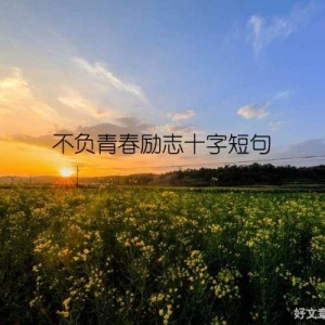 不负青春励志十字短句