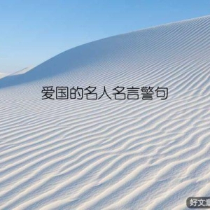 爱国的名人名言警句