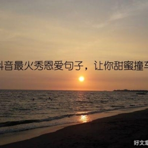 抖音最火秀恩爱句子，让你甜蜜撞车