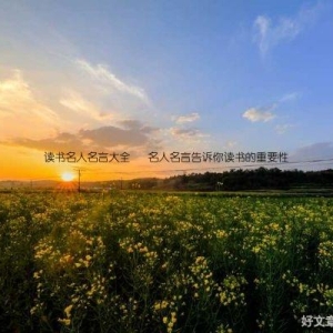 读书名人名言大全   名人名言告诉你读书的重要性