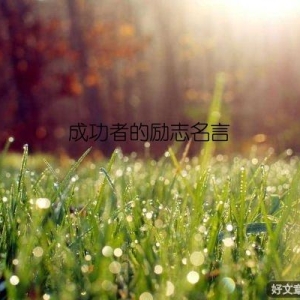 成功者的励志名言