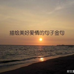 描绘美好爱情的句子金句