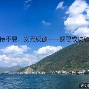 坚持不易，义无反顾——探寻成功秘诀
