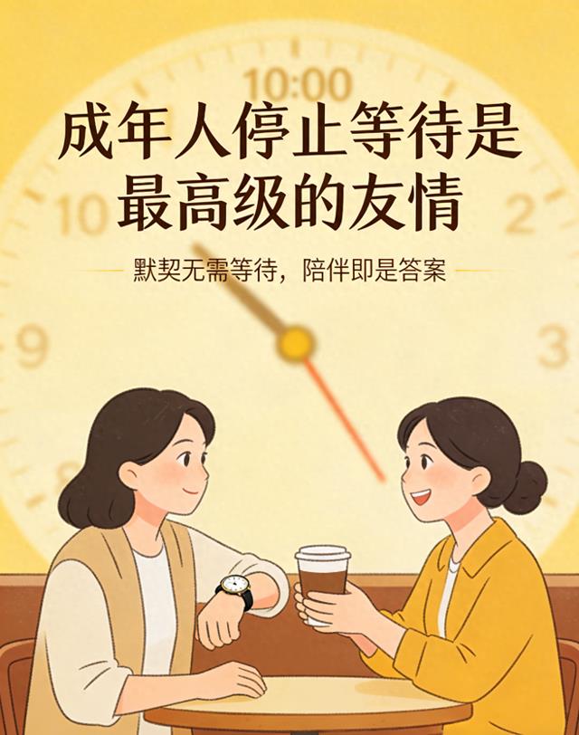 “停止等待”是成年人最高级的友情