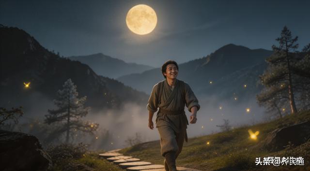 睡前哲理故事：《月亮与赶路的人》