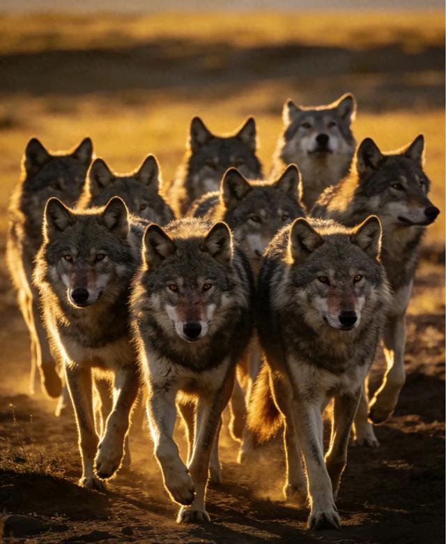 励志小故事大道理-群狼的故事 · 抱团前行，方能走得更远