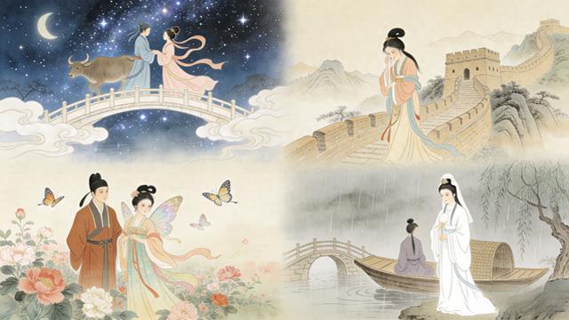 中国民间最经典的4大爱情故事，你听说过哪个？