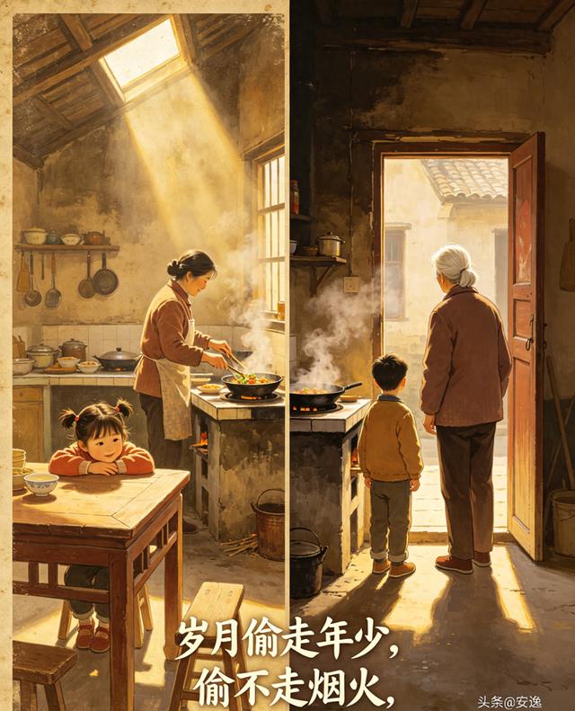 情感爆文:岁月偷走年少的时光，偷不走藏在烟火里的亲情