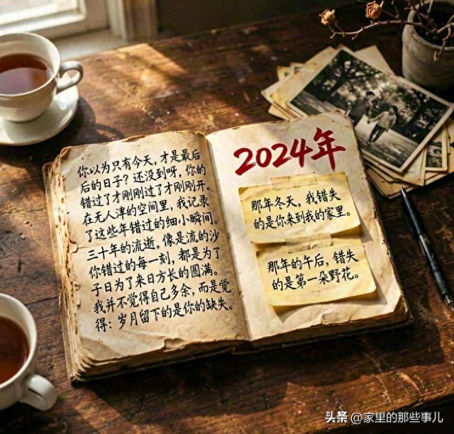 家里那本“废话”日历，竟记满了我错过的三十年