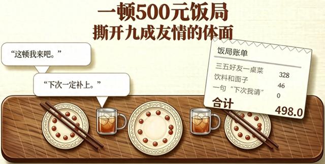 原来我们的友情只值500元 ~ 九成友情估值不过一场五百元的烟火宴