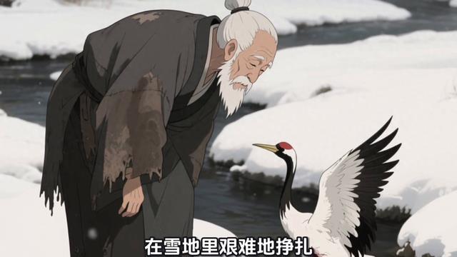 《白鹤报恩》：一位老木匠的感人故事#民间故事#