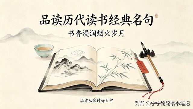 品读历代读书经典名句：书香浸润烟火岁月，温柔从容过好日常