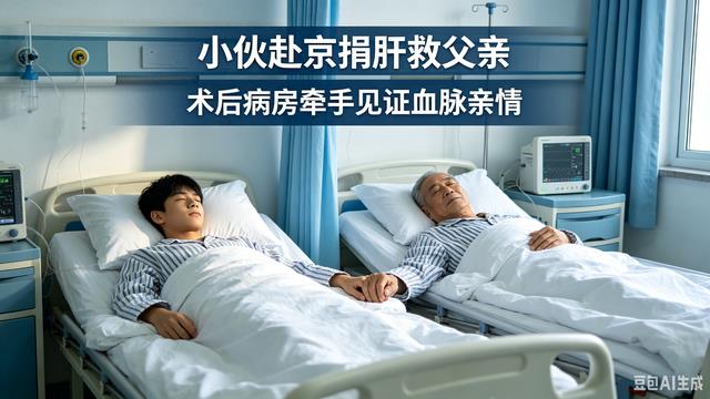 小伙千里赴京捐肝救父，历经手术难关，病房牵手见证血脉亲情