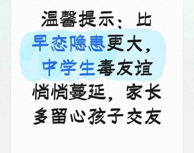 温馨提示：比早恋隐患更大 中学生毒友谊悄悄蔓延 家长留心孩子交友