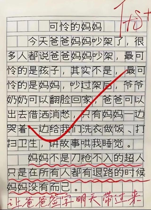 今天刷到一篇小学生的日记，看完有点说不出话。