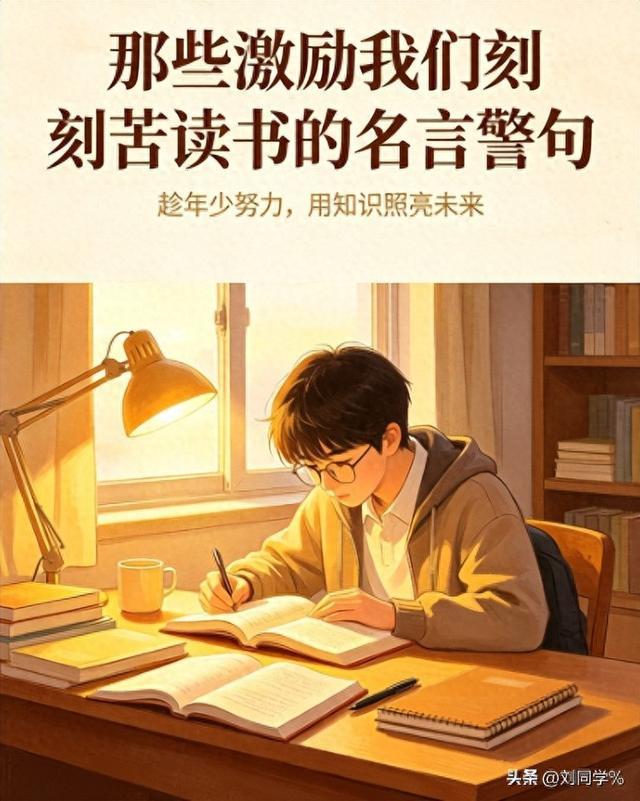 那些激励我们刻苦读书的名言警句