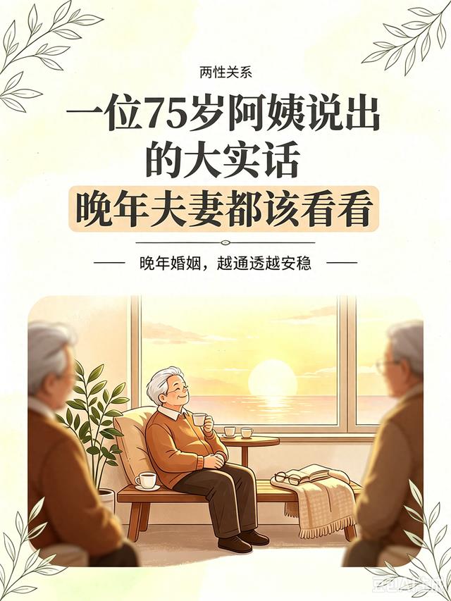 两性关系：一位75岁阿姨说出的大实话，晚年夫妻都该看看