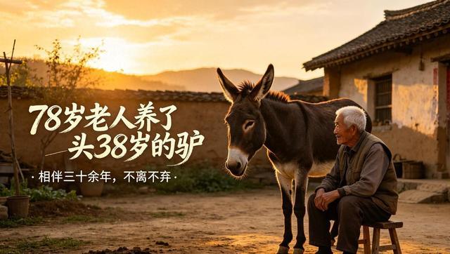 78岁大爷养38岁毛驴，同吃同住不离不弃，感人故事让无数网友泪目