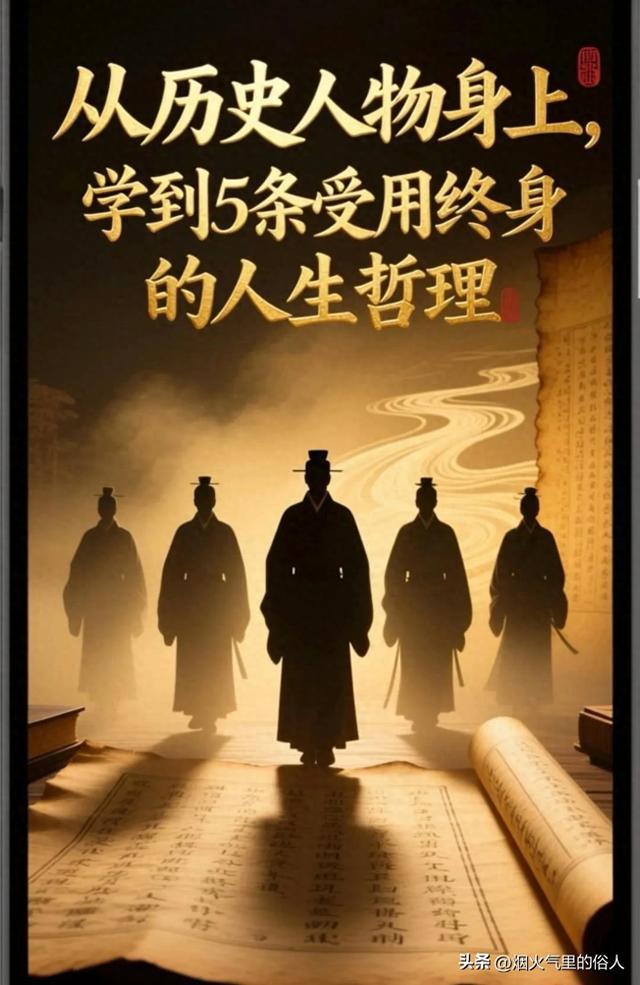 从历史人物身上，学到5条受用终身的人生哲理