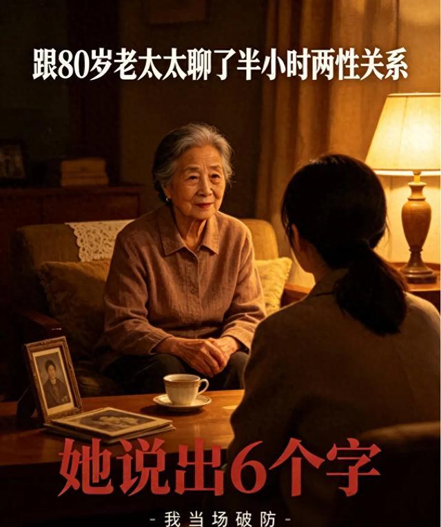 跟80岁老太太聊了半小时两性关系，她说出6个字，我当场破防