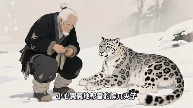 雪豹报恩：张老汉与受伤雪豹的感人故事