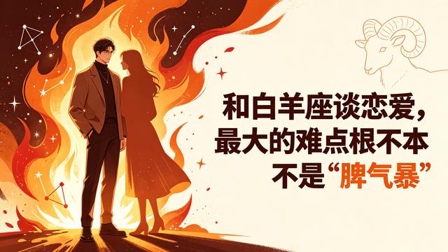 和白羊座谈恋爱，最大的难点根本不是 “脾气暴”