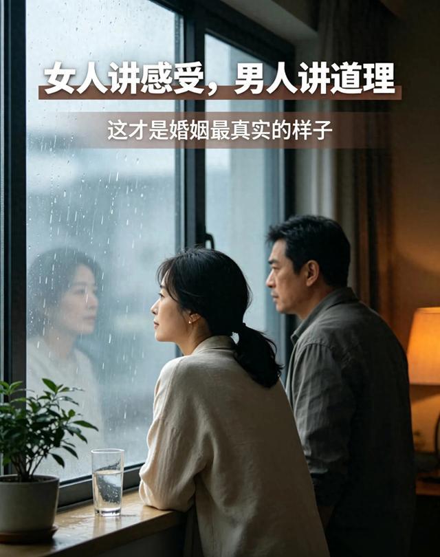 两性情感：女人讲感受，男人讲道理，这才是婚姻最真实的样子