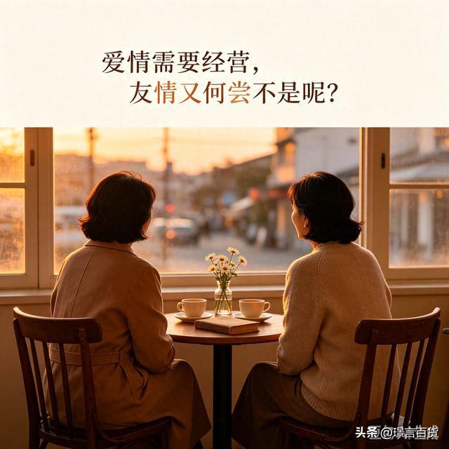 爱情需要经营，友情又何尝不是呢？